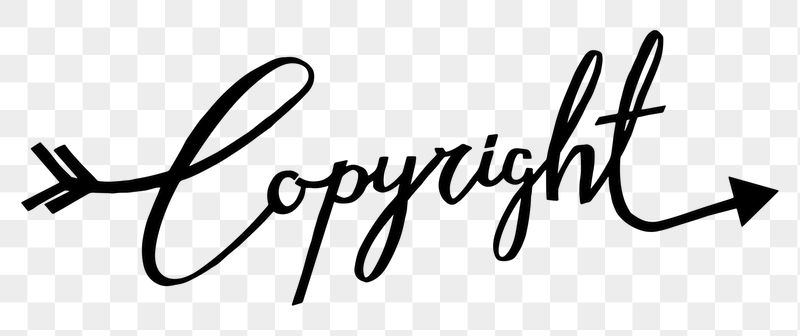 PNG copyright word, minimal black | Free PNG - rawpixel
