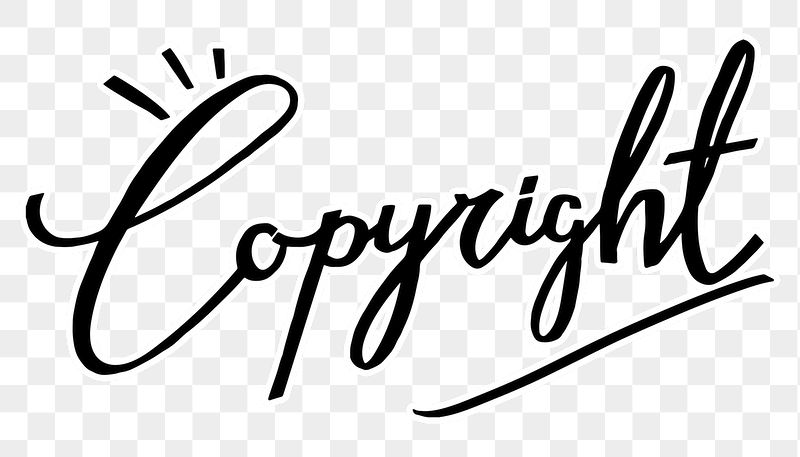 PNG copyright word, minimal black | Free PNG - rawpixel