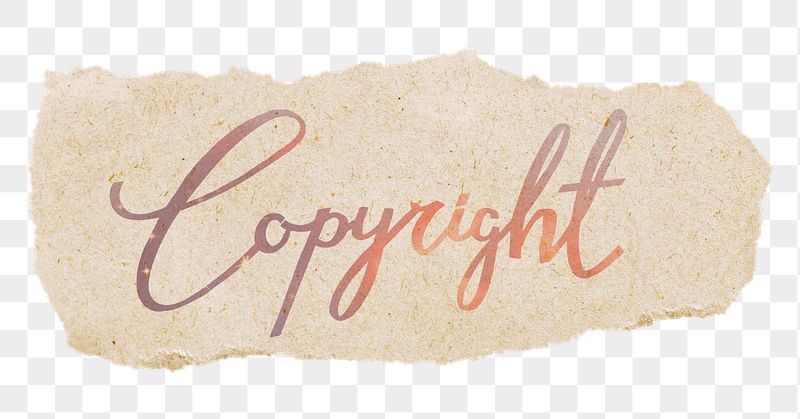 PNG copyright word, ripped paper, | Free PNG - rawpixel
