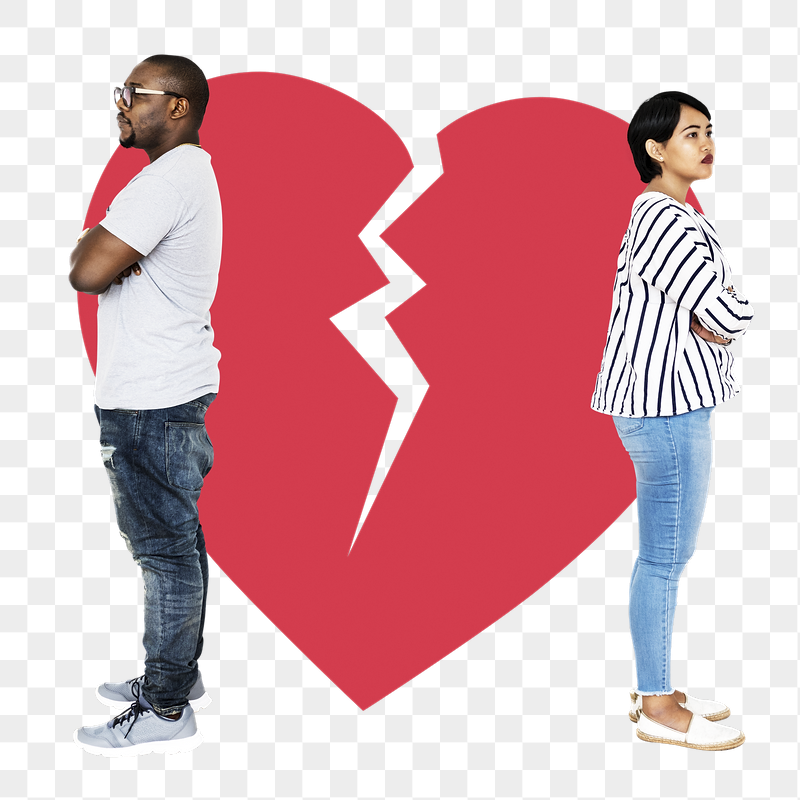 Png Couple breaking up and | Free PNG - rawpixel