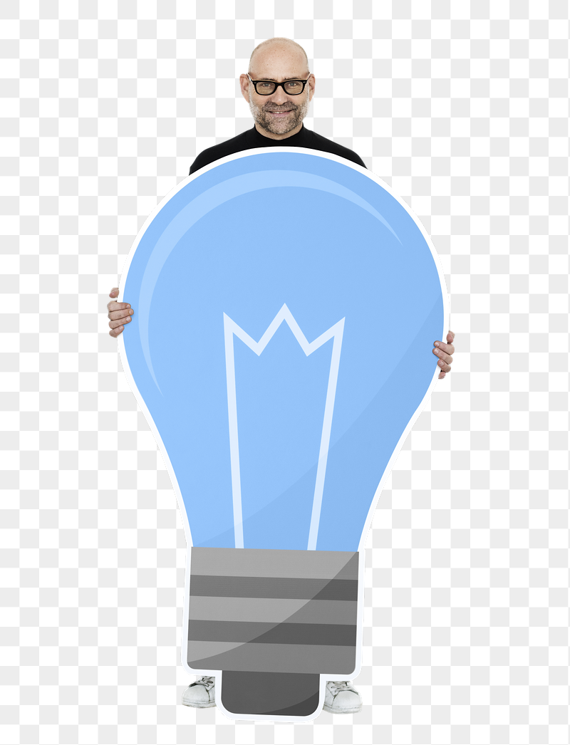 Png Creative man with blue | Free PNG - rawpixel