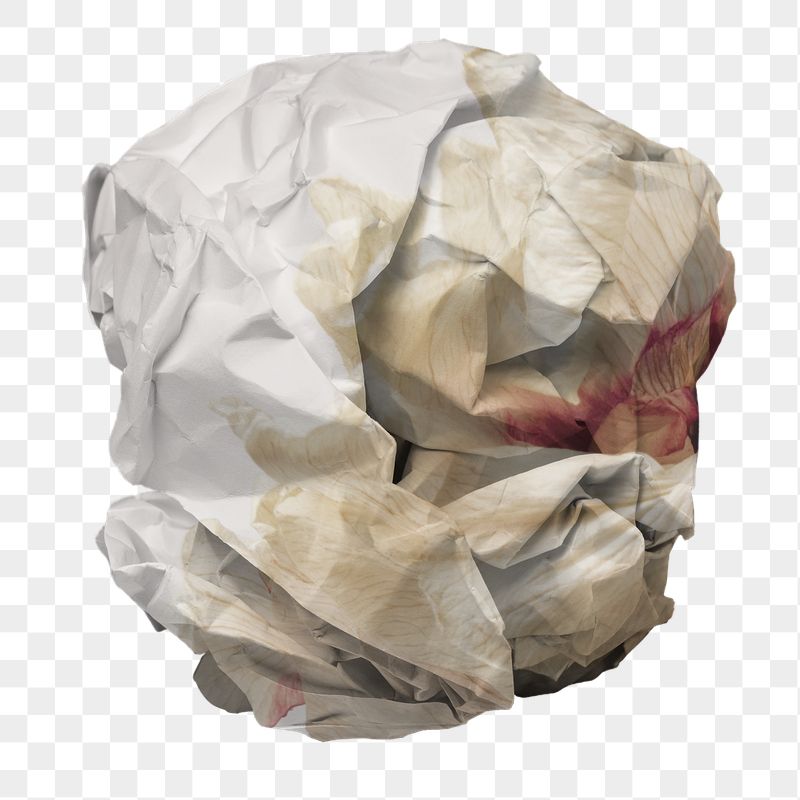 Png crumpled paper ball sticker, | Free PNG - rawpixel
