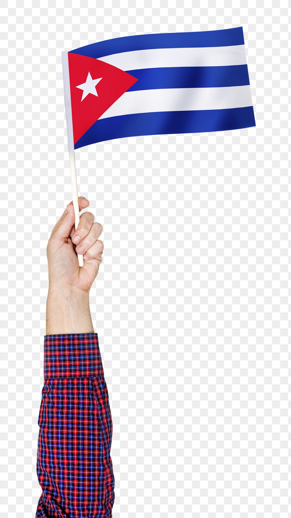 Png Cuba's flag in hand | Free PNG - rawpixel