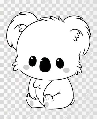 PNG Cute Cartoon Koala for Kids Drawing Guide PNG Cute Cartoon Koala for Kids Drawing Guide