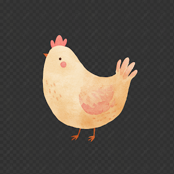 PNG Cute Chicken Illustration