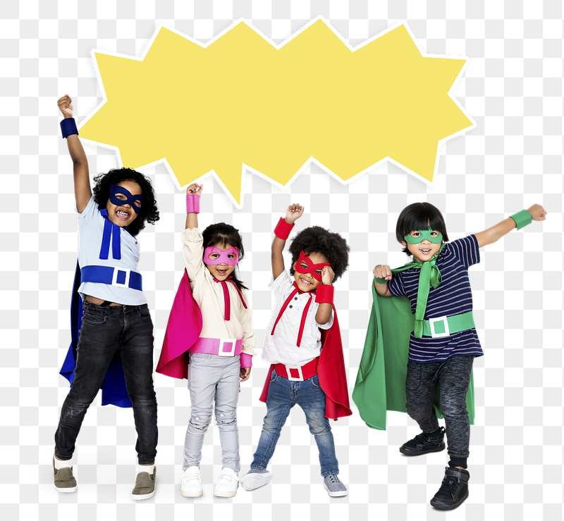 Png Cute kids wearing superhero | Free PNG - rawpixel