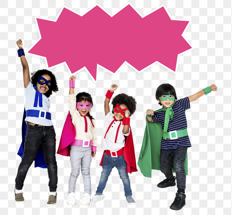 Png Cute kids wearing superhero | Free PNG - rawpixel