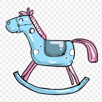 PNG cute rocking horse, toy | Free PNG - rawpixel
