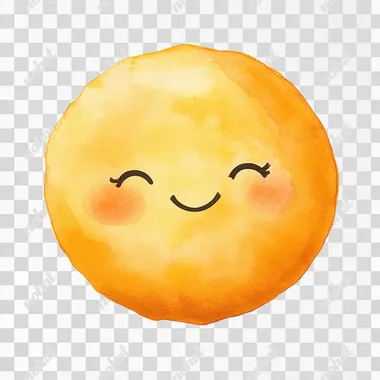 PNG Cute Smiling Sun Watercolor Clipart PNG Cute Smiling Sun Watercolor Clipart