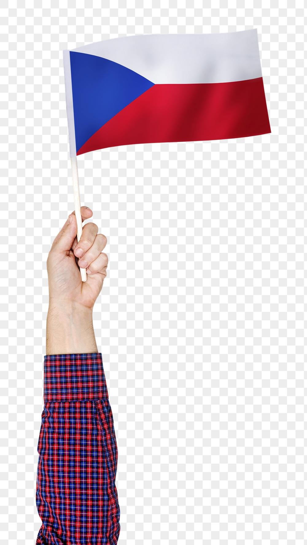 Png Czech Republic's flag in hand | Free PNG - rawpixel