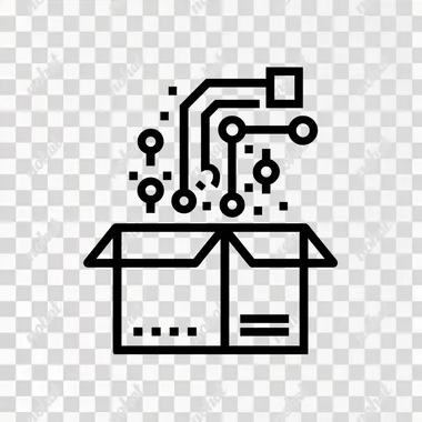 PNG Data Feeding Box with AI Applications Icon PNG Data Feeding Box with AI Applications Icon