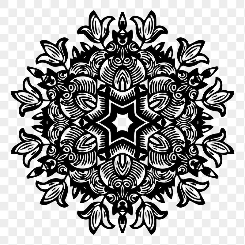 PNG decorative mandala decoration sticker | Free PNG - rawpixel