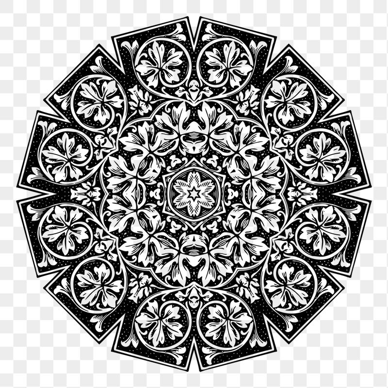 PNG decorative mandala decoration sticker | Free PNG - rawpixel