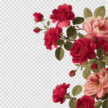 PNG Delicate Rose Border for Sign