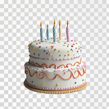 PNG Delicious Birthday Cake with Candles PNG Delicious Birthday Cake with Candles