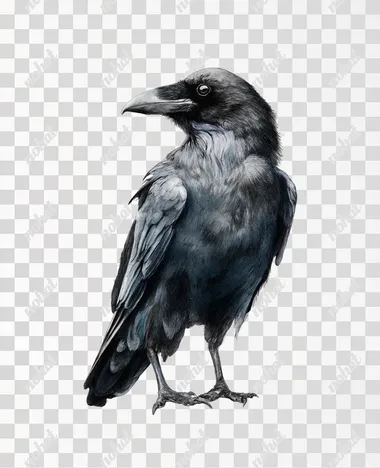 PNG Detailed Raven Sticker PNG Detailed Raven Sticker