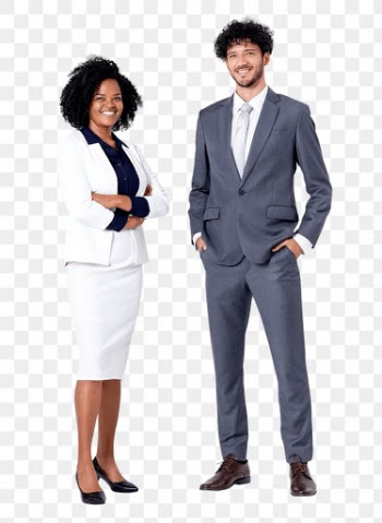 Png Diverse business people mockup full body… | Free stock illustration | High Resolution graphic