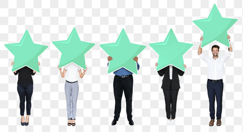 Png Diverse businesspeople showing star | Free PNG - rawpixel