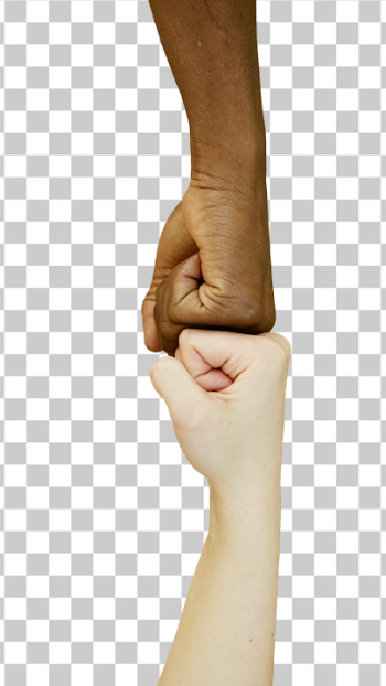 PNG Diverse Hands Clenching in Unity
