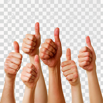 PNG Diverse Hands Giving Thumbs-Up Gesture