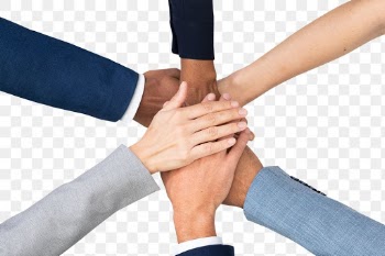 Png Diverse hands united mockup business… | Free stock illustration | High Resolution graphic