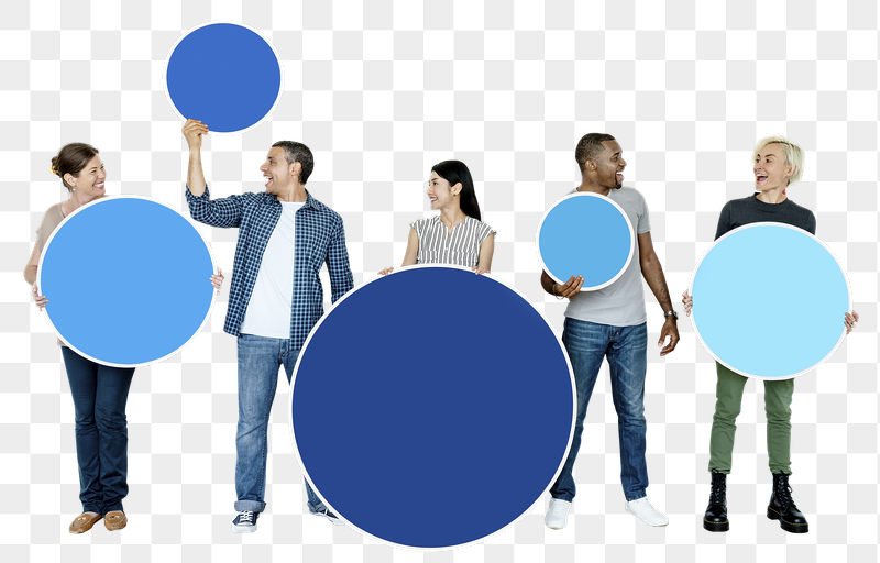 Png Diverse people holding round | Free PNG - rawpixel