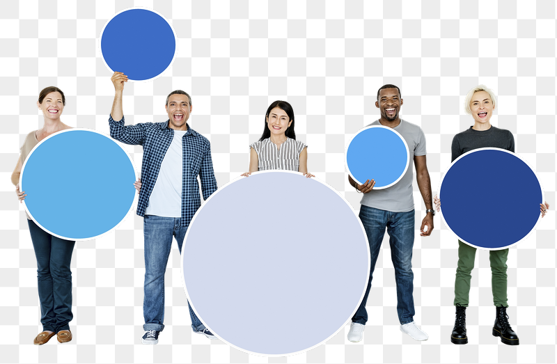 Png Diverse people holding round | Free PNG - rawpixel
