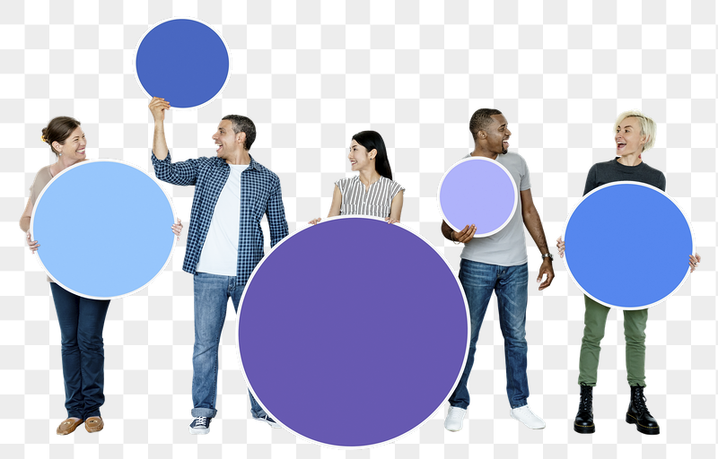 Png Diverse people holding round | Free PNG - rawpixel