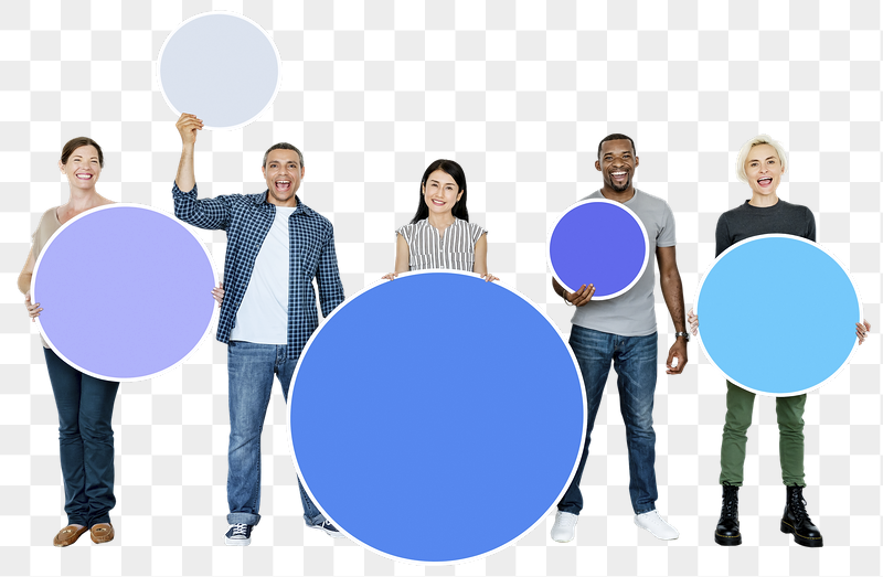 Png Diverse people holding round | Free PNG - rawpixel