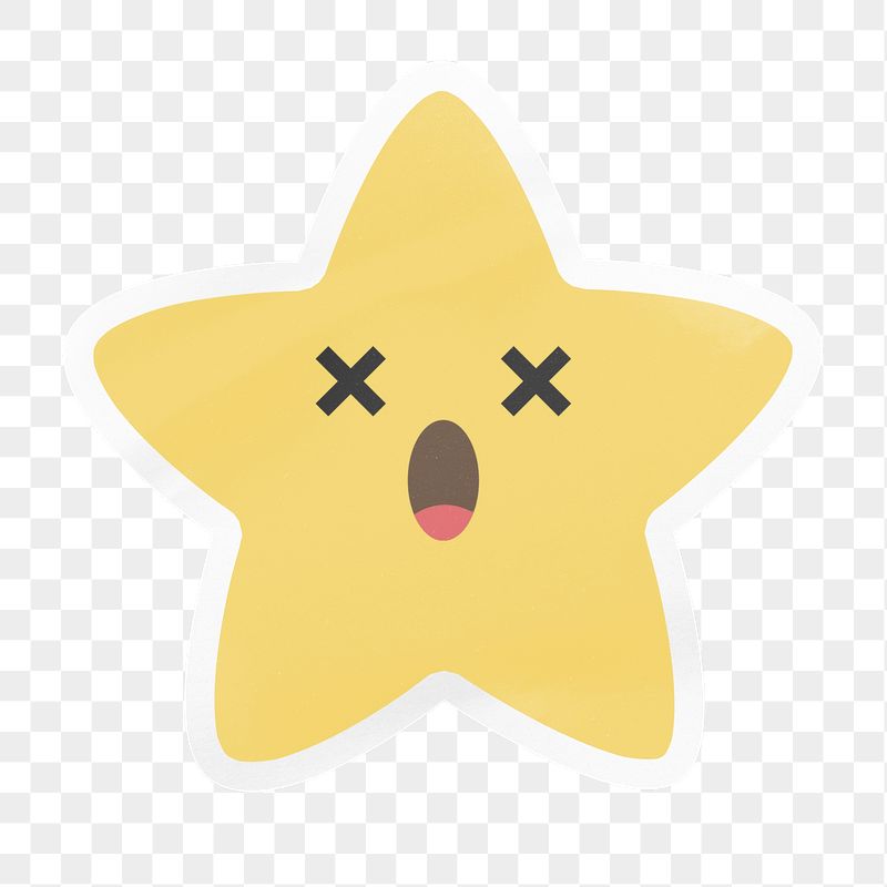 PNG dizzy face star emoji, | Free PNG - rawpixel
