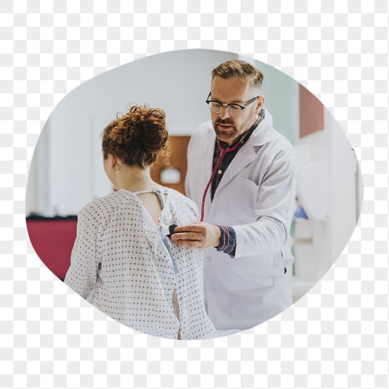 Png doctor diagnosing patient badge | Free PNG - rawpixel