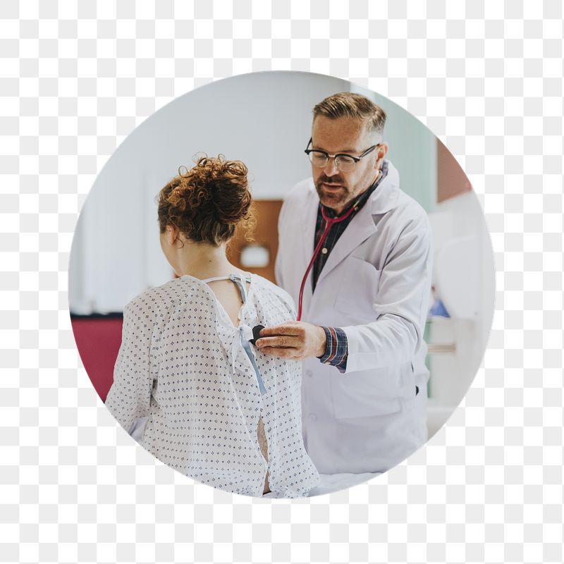 Png doctor diagnosing patient badge | Free PNG - rawpixel