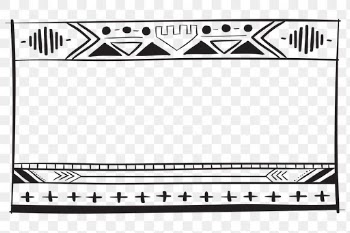 Png doodle bohemian badge hand drawn illustration