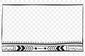 Png doodle bohemian badge hand drawn illustration
