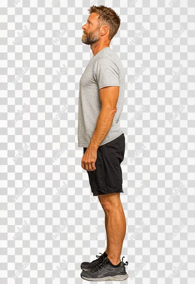 PNG Dynamic Young Male in Sportswear