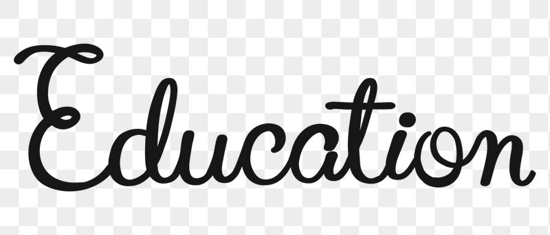 PNG education, minimal black calligraphy, | Free PNG - rawpixel
