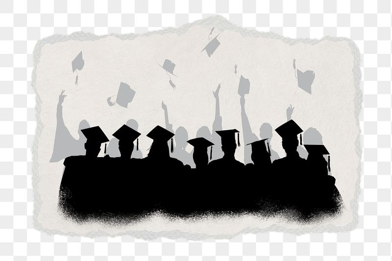 PNG education sticker, graduation students | Free PNG - rawpixel