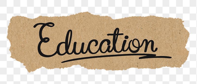PNG education word, torn paper, | Free PNG - rawpixel