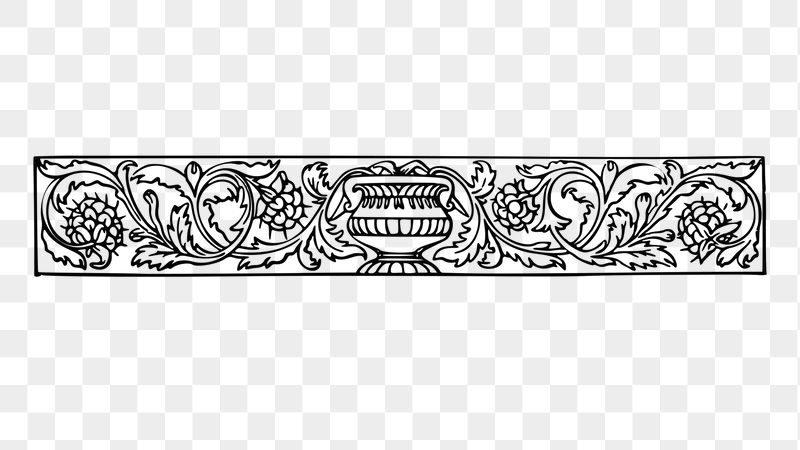PNG Edwardian ornamental divider sticker | Free PNG - rawpixel