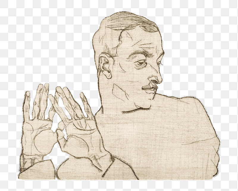 Png Egon Schiele&rsquo;s Arthur Roessler | Free PNG Illustration - rawpixel