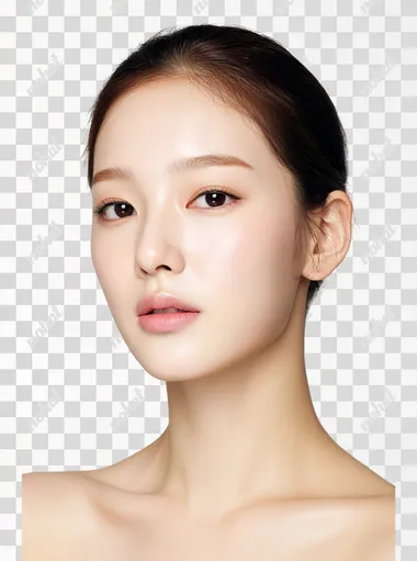PNG Elegant Korean Woman Portrait PNG Elegant Korean Woman Portrait