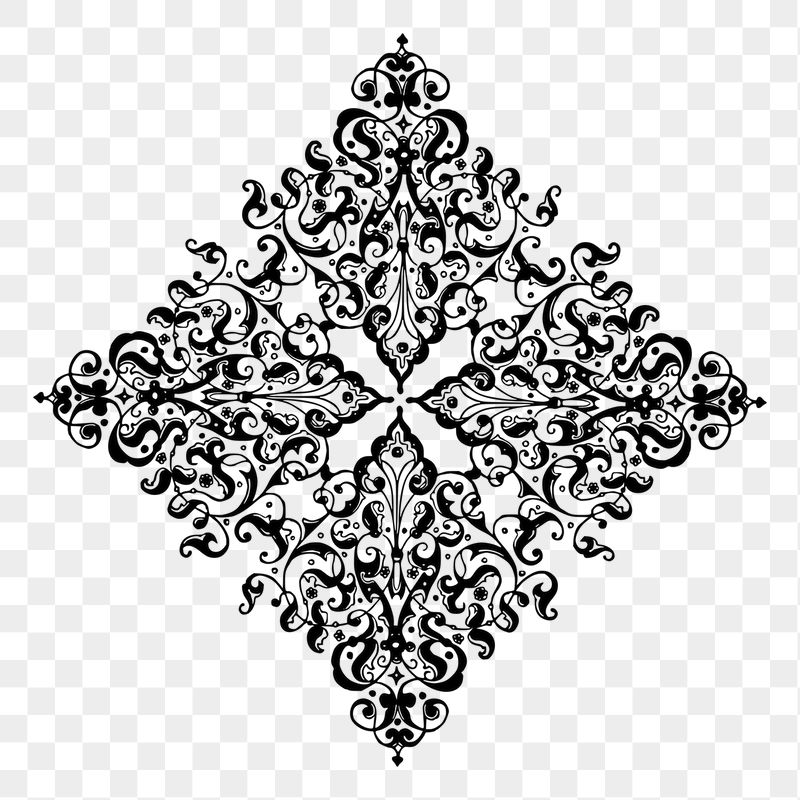 PNG elegant leafy decoration sticker | Free PNG - rawpixel