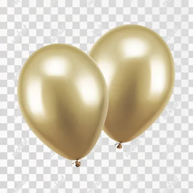 PNG Elegant Metallic Gold Round Latex Balloons PNG Elegant Metallic Gold Round Latex Balloons