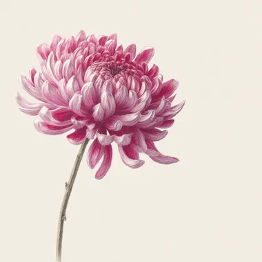 PNG Elegant Pink Chrysanthemum Flower Illustration PNG Elegant Pink Chrysanthemum Flower Illustration