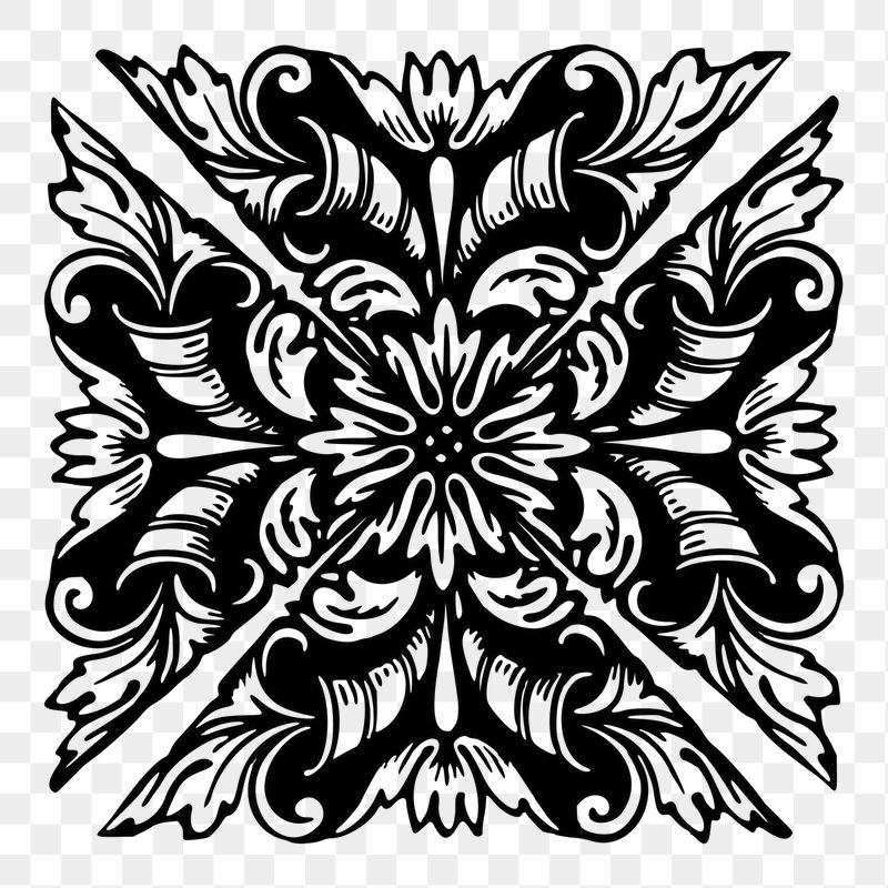 PNG elegant square decorative sticker | Free PNG - rawpixel