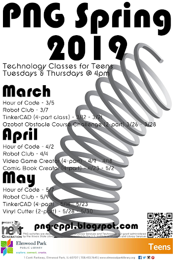 PNG @ ELMWOOD PARK PUBLIC LIBRARY: PNG Spring 2019