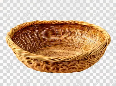 PNG Empty Large Woven Rotan Harvest Basket PNG Empty Large Woven Rotan Harvest Basket