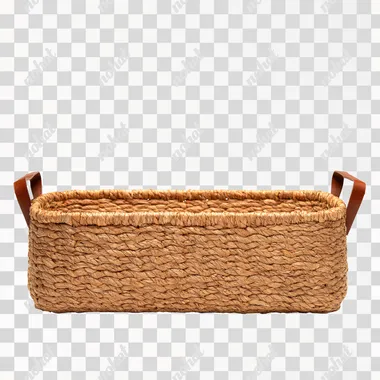 PNG Empty Light Brown Hyacinth Gift Basket
