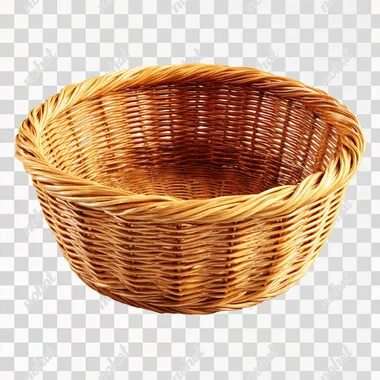 PNG Empty Wicker Basket - 3D Rendering PNG Empty Wicker Basket - 3D Rendering
