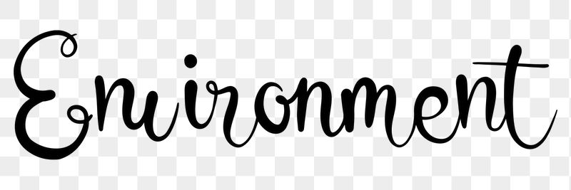PNG environment, minimal black calligraphy, | Free PNG - rawpixel